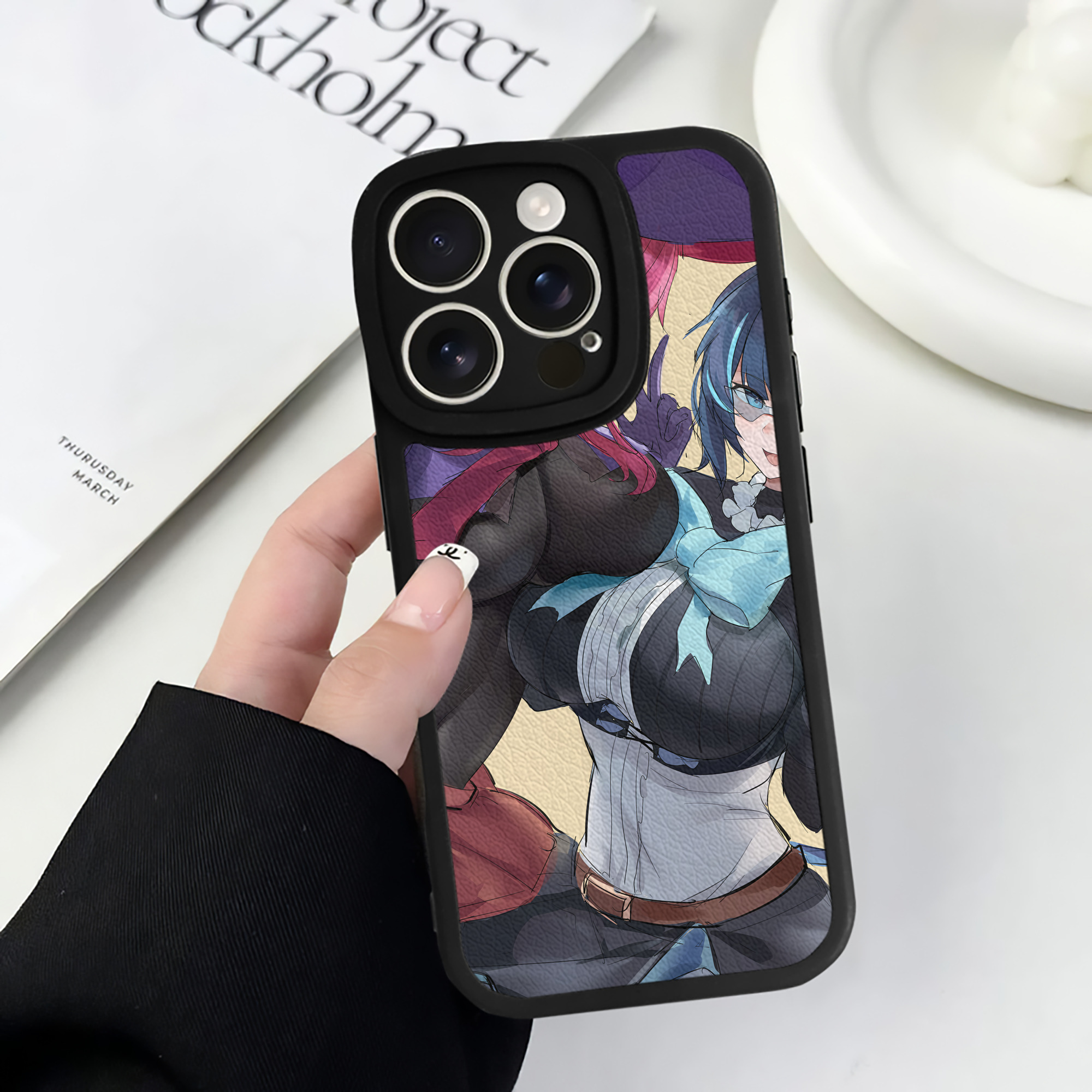 （画像用） 遊☆戯☆王 Yu-Gi-Oh! 【iPhone 16シリーズ対応】シリコンスマホケース（レザー調） 材質：シリコン